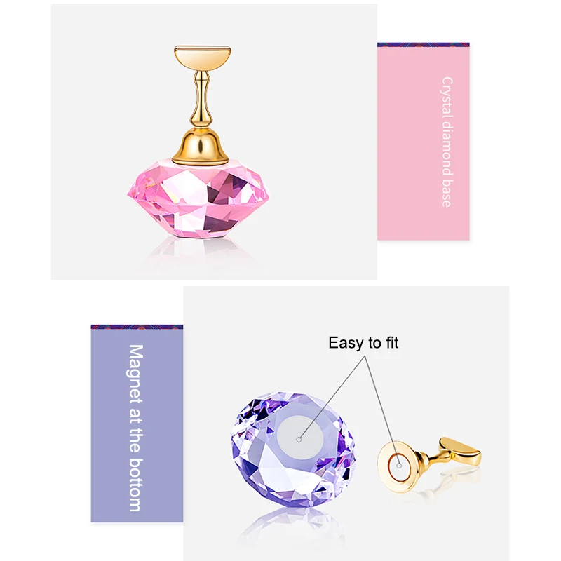 Стенд для маникюра обучения ложным ногтям магнитный маникюрный набор V9-Drop |