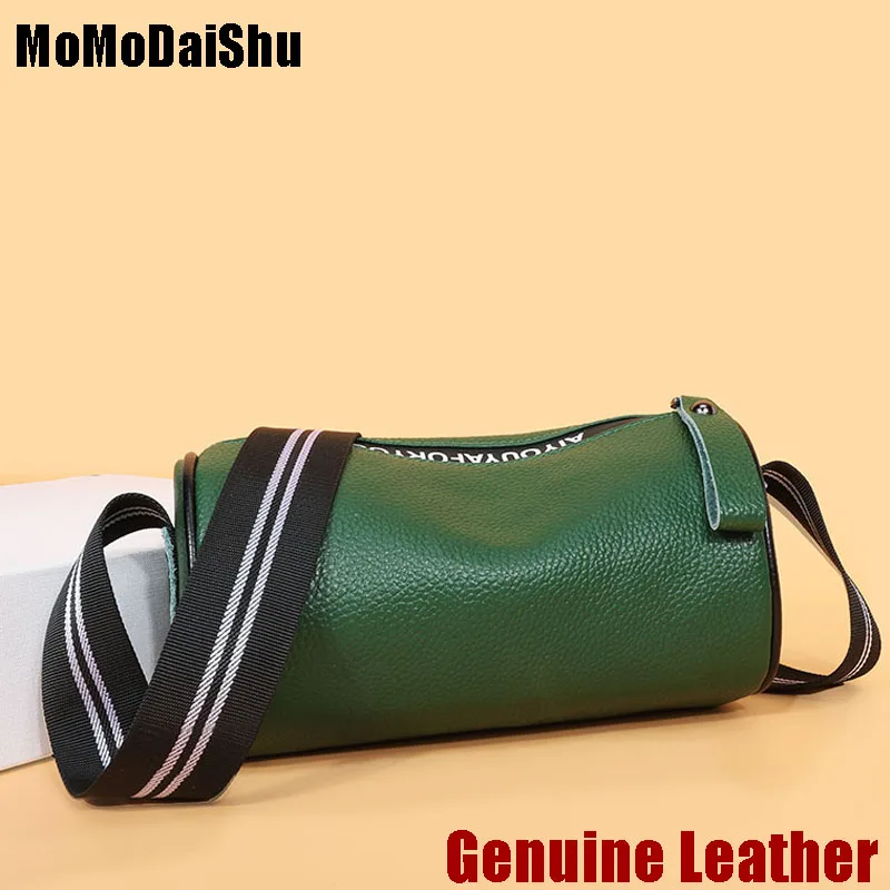 

100% Genuine Leathe Women High Quality Solid Color Cowhide Shoulder Messenger Bag 2021 New ladies Handbags Fashion Messenger Bag