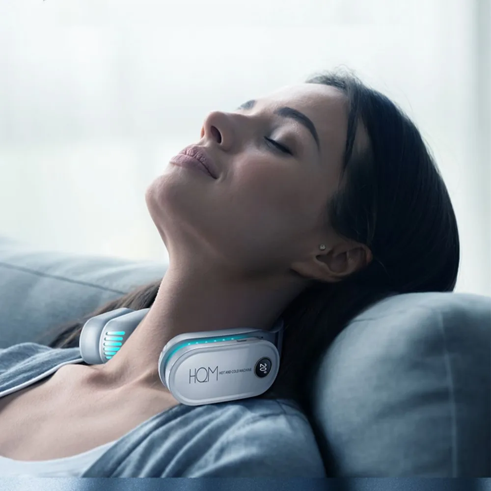 Мини-вентилятор для шеи портативный без пузырьков USB перезаряжаемый улицы