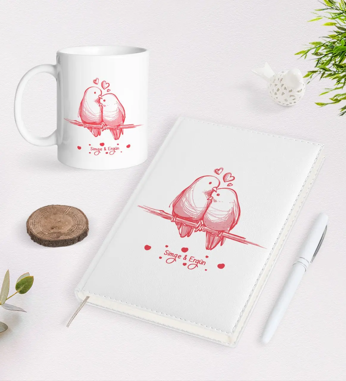 

Персонализированные ко Дню Святого Валентина 2021 Организатор ручка и кружка Seti-37