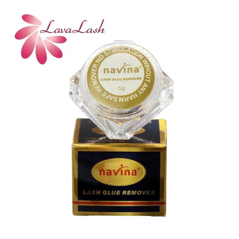 

Wholesale Navina 5g/ Pcs Eyelash Glue Remover Individual Package No Stimulation Eyelash Glue Cream Remover False Eyelashes Tools