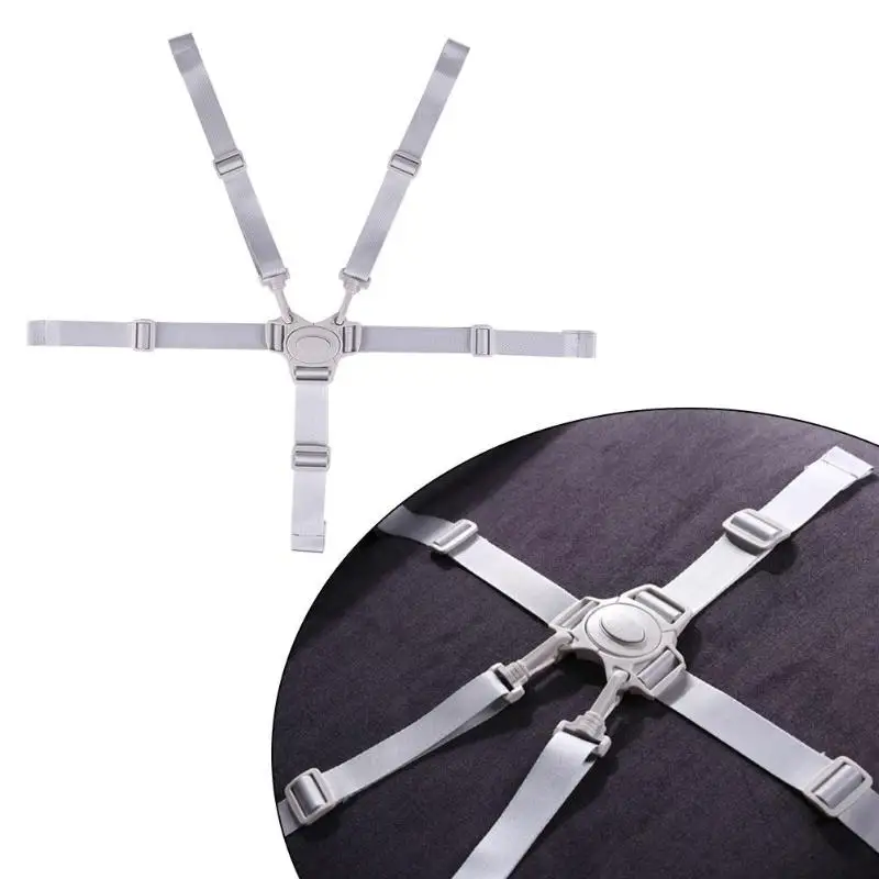 Arn&eacute;s Universal de 5 puntos para beb&eacute;, cintur&oacute;n de seguridad para beb&eacute;, cinturones de silla de alimentaci&oacute;n para comedor, asiento de almuerzo, cinturones fijos para dormir en el coche-1