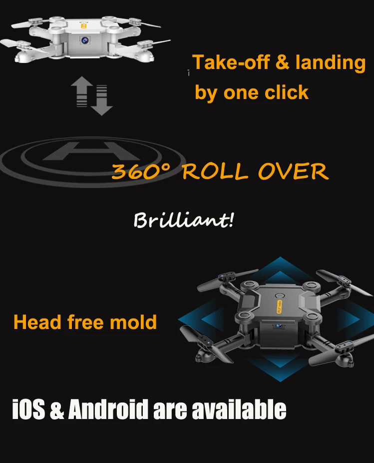 Мини складной БПЛА с высоким разрешением аэрофотосъемка микрокарманный пульт