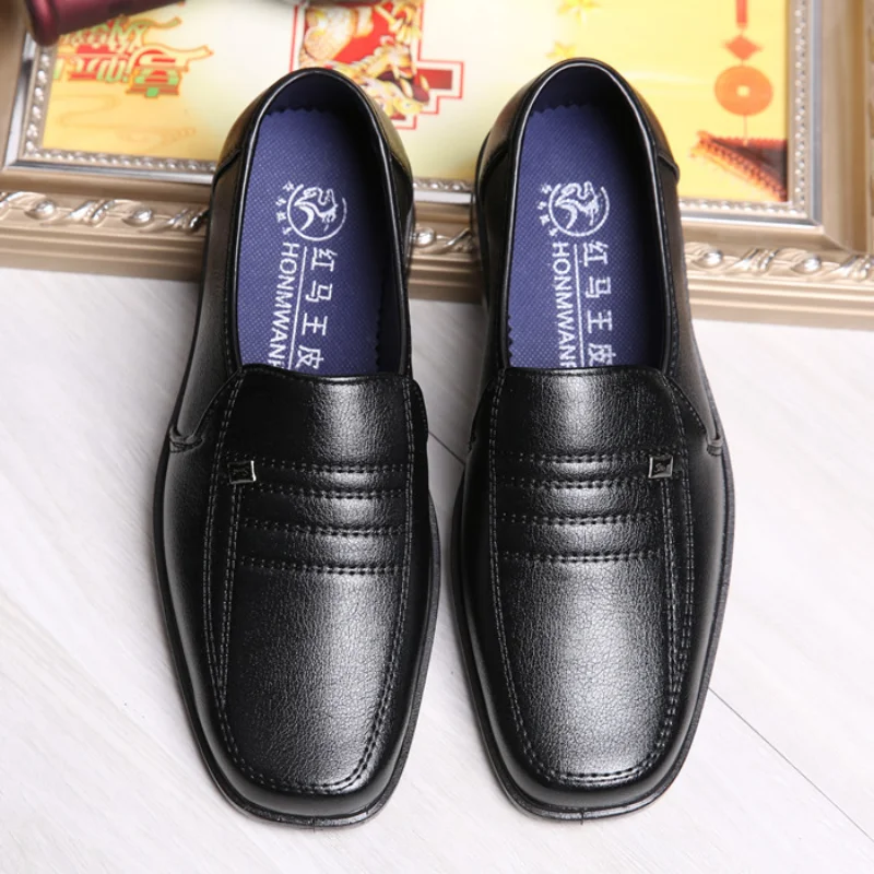 

Туфли мужские кожаные повседневные, без застежки, весна-осень 2021