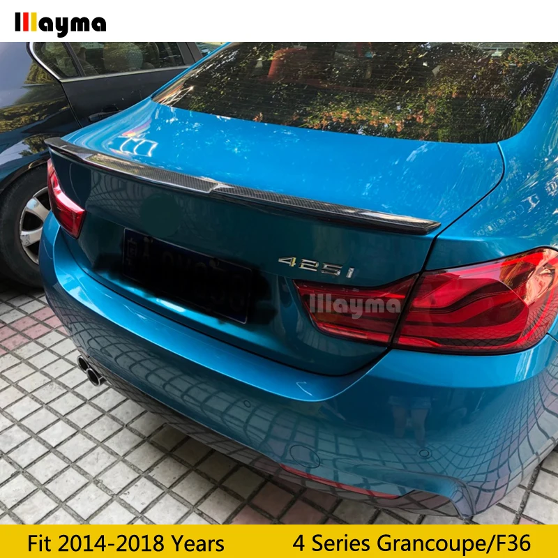 Стильный спойлер M4 для заднего багажника из углеродного волокна BMW 4 серии двери