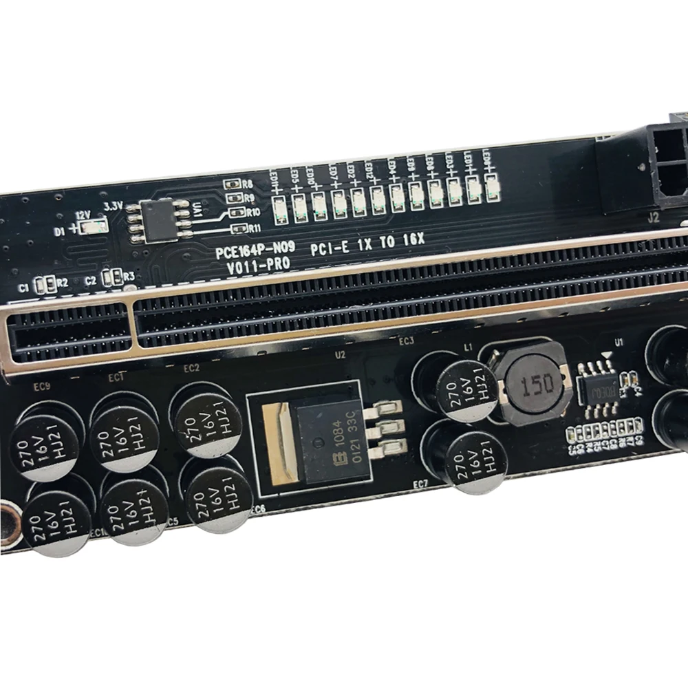 6PCS VER011 PCIE Riser for Video Card USB 3.0 PCI Express 1X to 16X Cabo SATA 6pin Power Cable Bitcoin Miner Mining | Компьютеры и