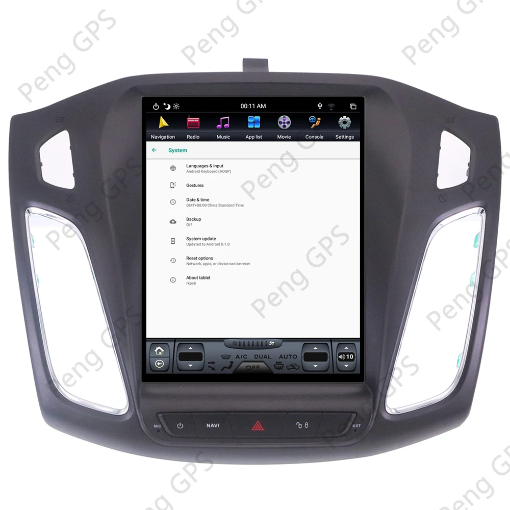 

10.4 Inch 1Din Radio GPS Navigation For Ford Focus 2012-2018 Tesla Style Car DVD Player Android 9.0 Radio Multimedia Car Stereo