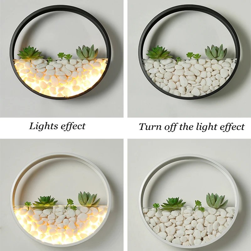 Современный светодиодный настенный светильник круглый для спальни гостиной