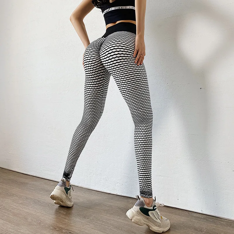 Леггинсы пуш-ап с высокой талией женские леггинсы для фитнеса тренировок модные