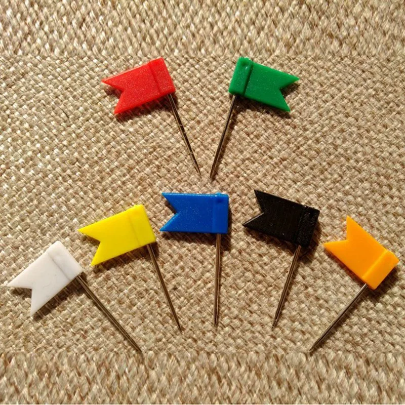 

160 Pcs Push Pins, Assorted 7 Colors & 400 Pcs Silver Map Tacks, with 1/ 5 Inch Round Plastic Head and Steel Point