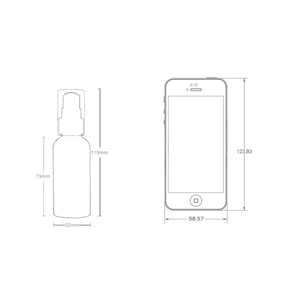 30 шт. Пластик упаковочная бутылка пустой косметический контейнер рассыпчатая