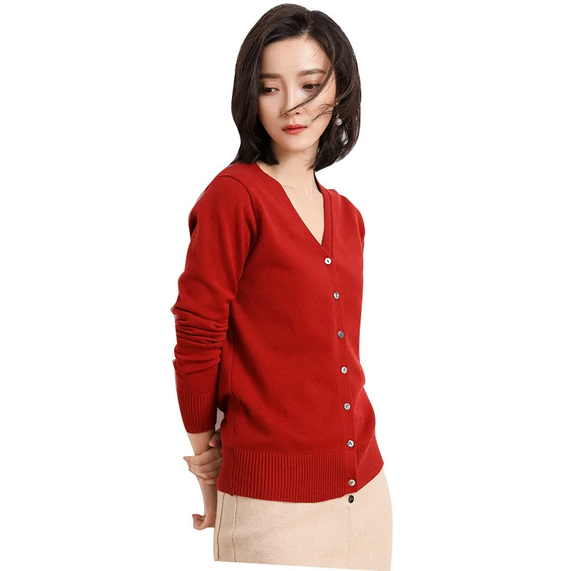 

2020Spring Knit Women's Cardigan Long-Sleeved Short Loose-Fitting Outer Small Coat Thin Line Sweater Cute Tops Japanese Fashion