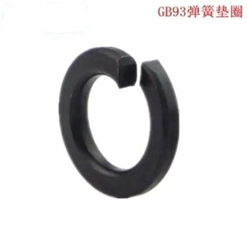 M3 M14 DIN127 GB/T93/859/7244 SHELL Pad Spring Split Lock Washer эластичная прокладка черная углеродистая