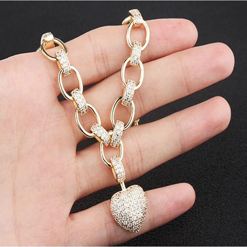 Женское ювелирное изделие подарок модная подвеска в форме сердца ожерелье из