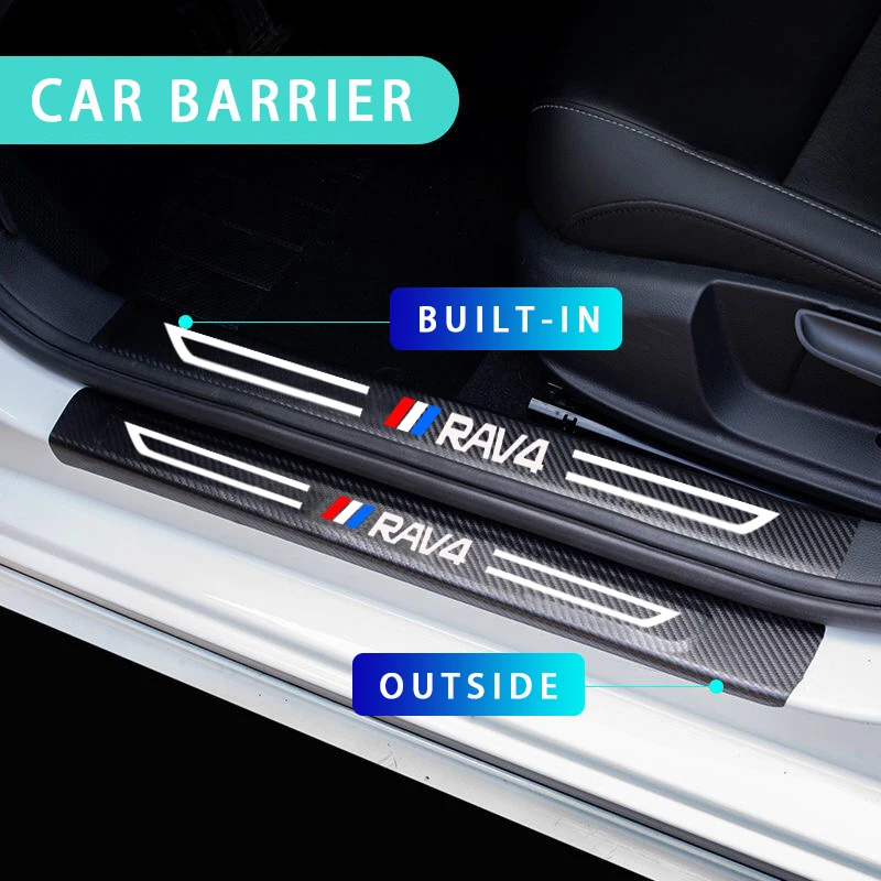 Устойчивая к царапинам Автомобильная дверь порог наклейка для порога Защитная