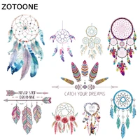 zotoone iron on transfer colorful dreamcatcher pathes for clothing heat transfers appliques t shirt dresses washable stickers i