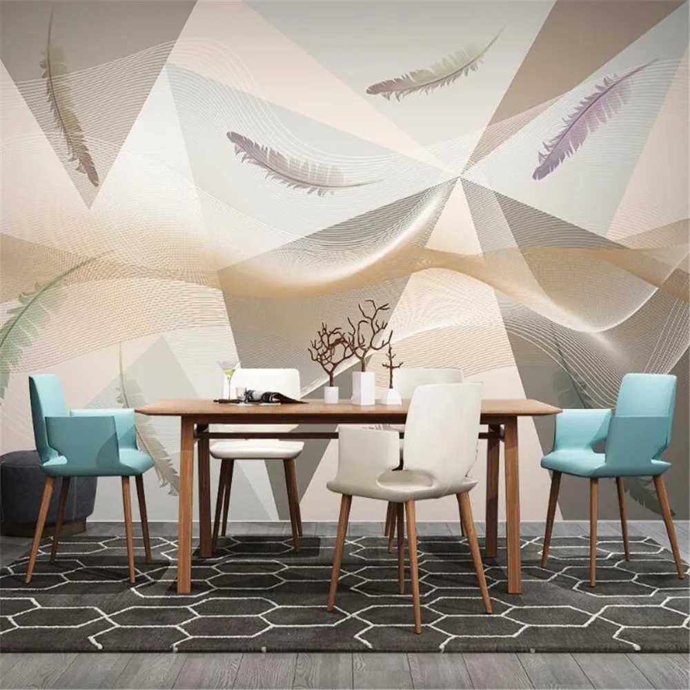 Milofi пользовательские Настенные обои росписи Золотой Серый роскошные