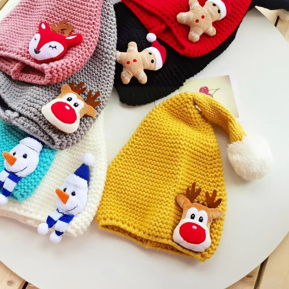 

Colorful Cartoon Cute Sweet Elk Knitted Hat Women Men Hat Comfortable Outdoor Winter Warm Woolen Christmas Acrylic Hat I2u4