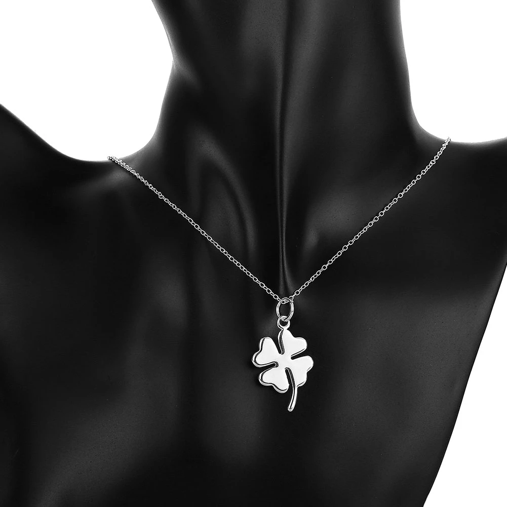 

ZEMIOR Simple Leaf Pendants For Women White Lucky Plant Pendant Birthday Gift Fashion Jewelry Give Girlfriend Free Shipping