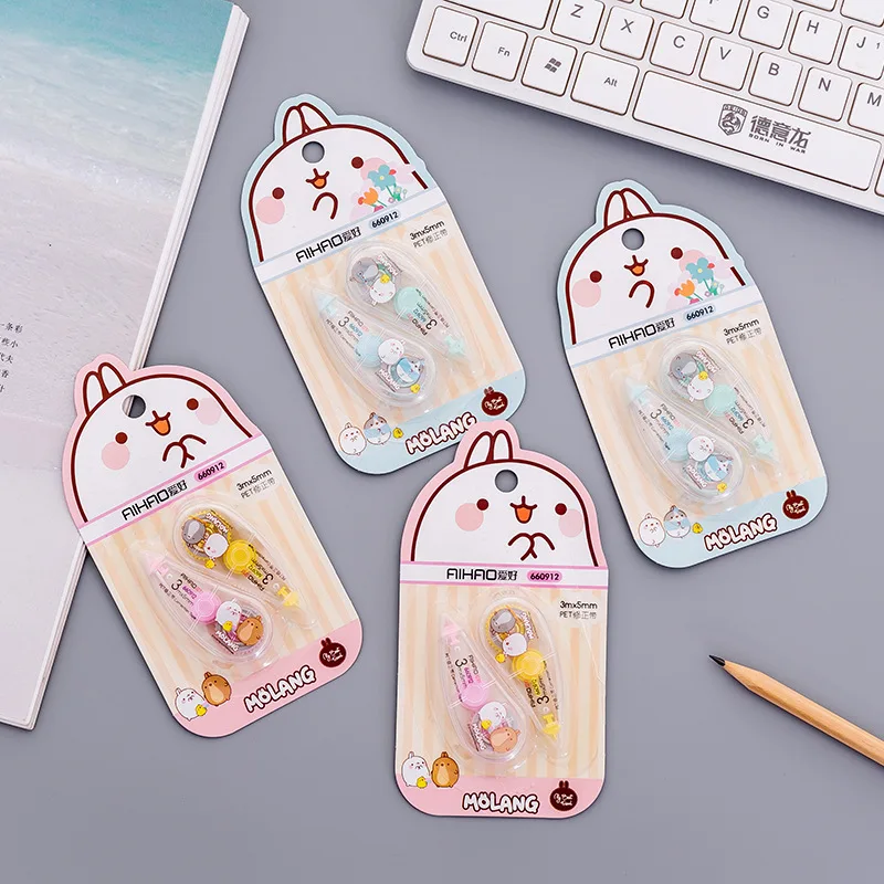 2 шт мультфильм Свежий Простой Прозрачный коррекция лента портативная 6 м офисные