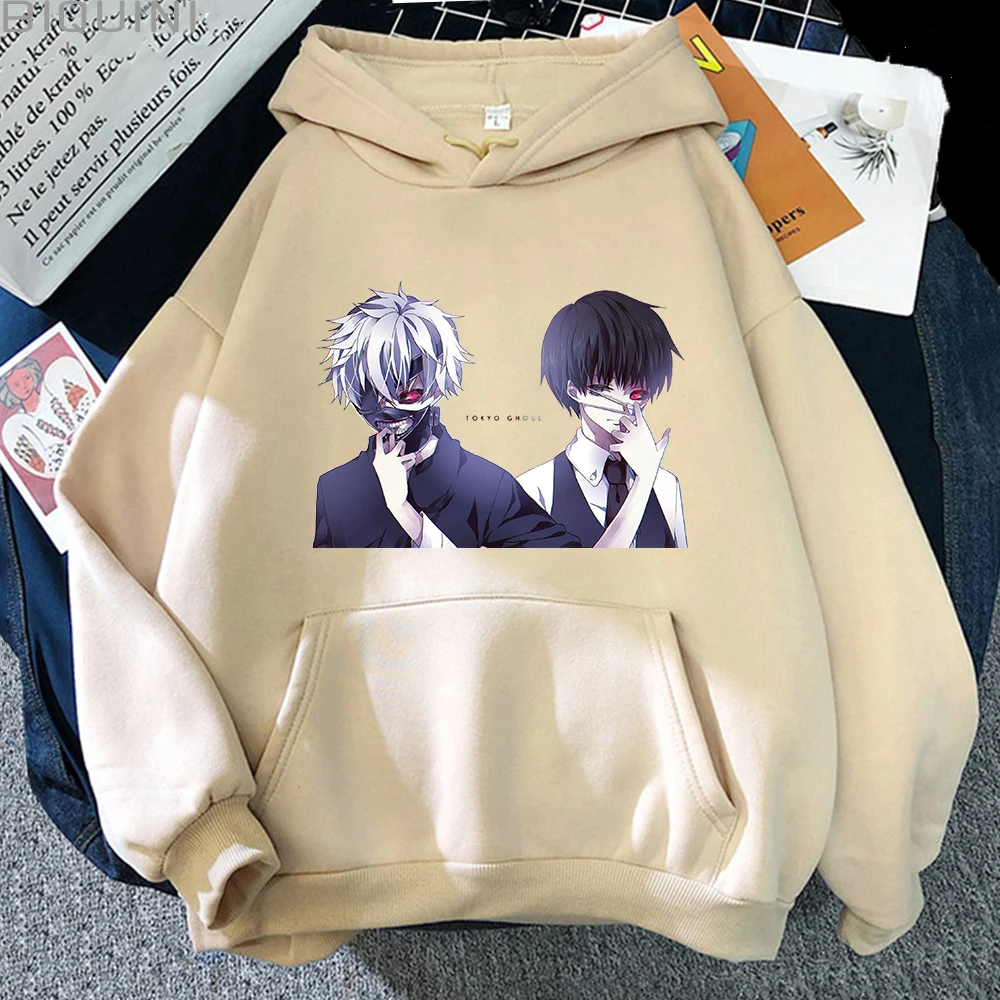 

Толстовка с капюшоном Kaneki Ken для мужчин и женщин, Токийский Гуль, Аниме Манга, худи с длинным рукавом, модная флисовая Свободная Толстовка