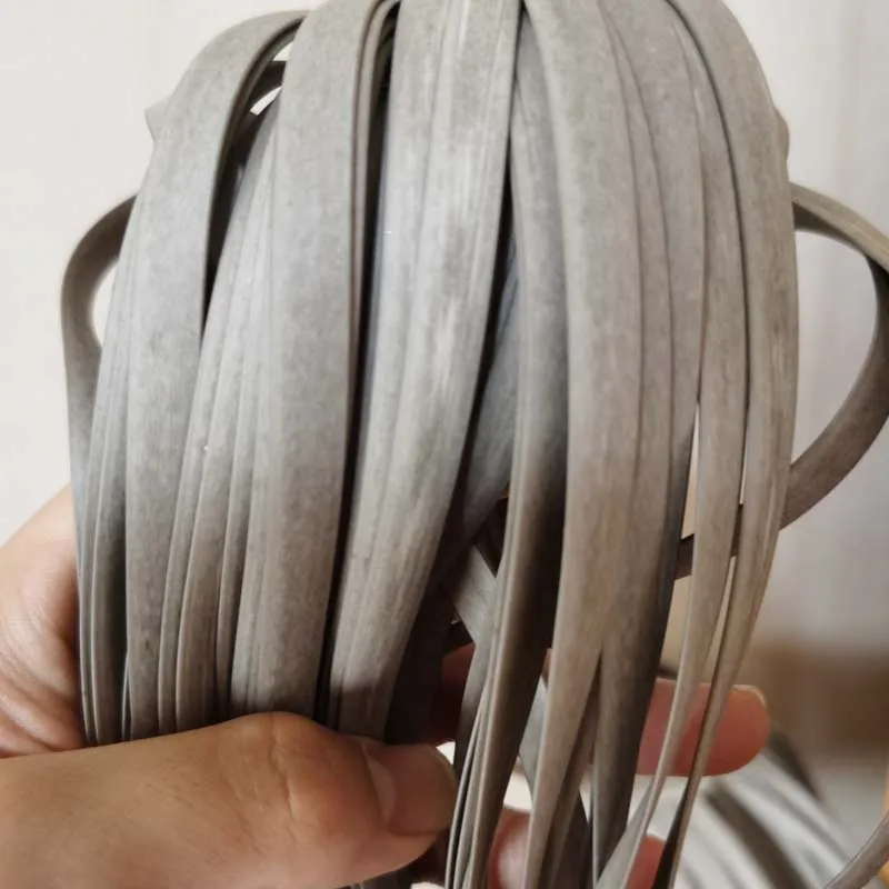 

8mm 500g Newest Grey PE Flat Synthetic Rattan Weaving Material Knit Repair Chair Table Sofa Basket Craft Home Furniture Decor
