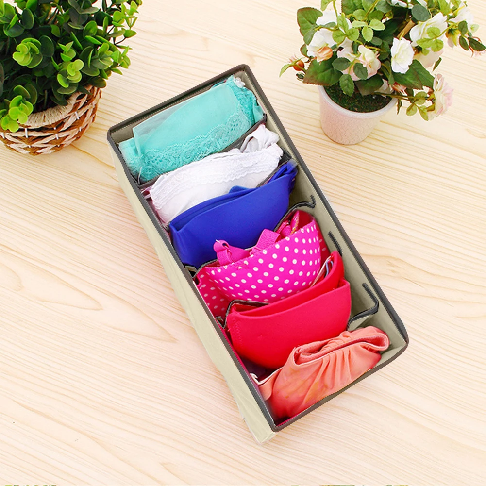 

Drawer Closet Storage Box Bra Tied Socks Scarf Wardrobe Storage Divider Dust-proof Underwear W5H55W10