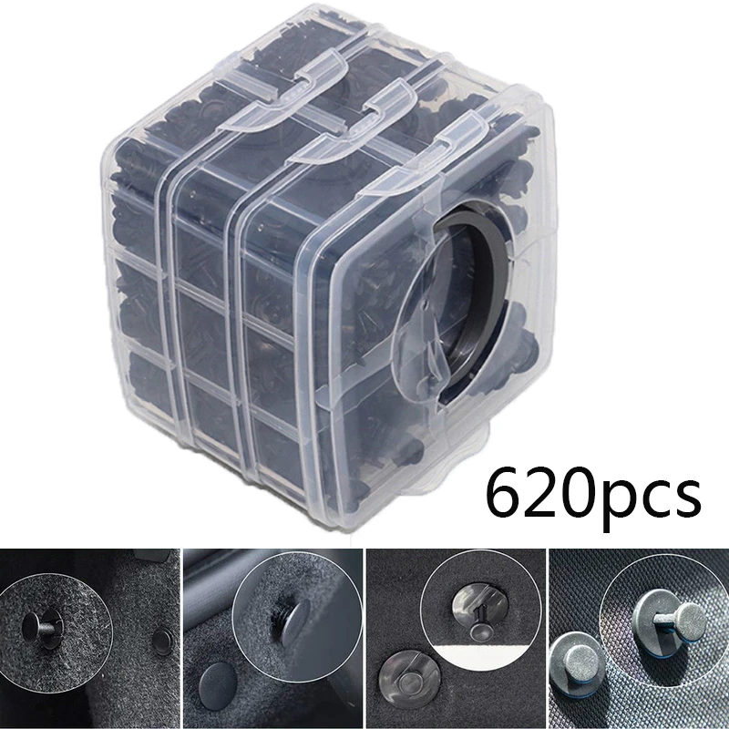 620/690 шт набор заклепок для автомобиля смешанные Автомобильный Крепеж обивки