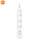 Удлинитель Xiaomi Mi Mijia QC3.0, 20 Вт, 2021 м, быстрая зарядка, 3 розетки, 1,8 м