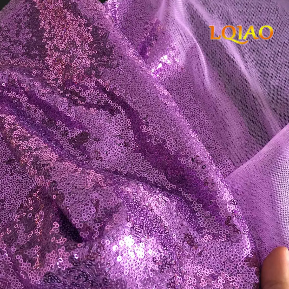Lavender 1 ярд блестящая Вышивка блесток ткань материал золото серебро блестящая ткань для Clothsing делая вечерние мероприятия скатерти Декор - Цвет: Lavender