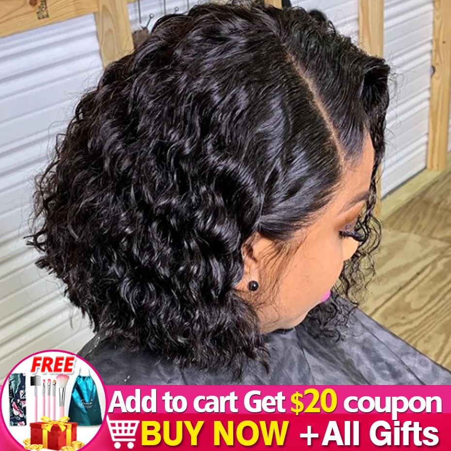 

1-2-3 Pcs Wig Water Wave Bob Wig 13x4 Lace Frontal Wigs Ear To Ear lace Wig Brazilian Natural Wave Bulk sale Human Hair Jarin