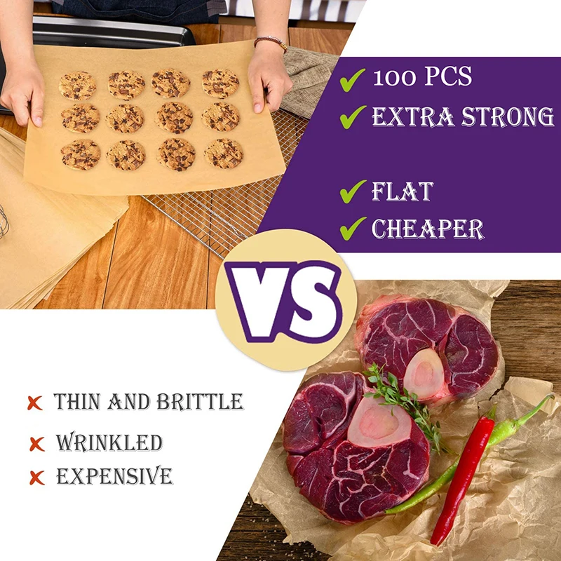 

Parchment paper for Baking Cooking Grilling Air Fryer Precut Unbleached Baking Sheet Baking Tools & Accessories