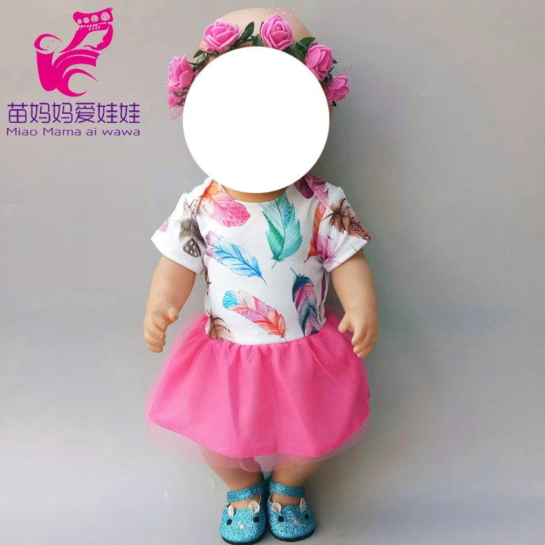 Одежда для куклы-младенца, штаны, рубашка, юбка-пачка для 1" 45 см, кукольная одежда, набор игрушек, одежда для детей, подарок для девочек