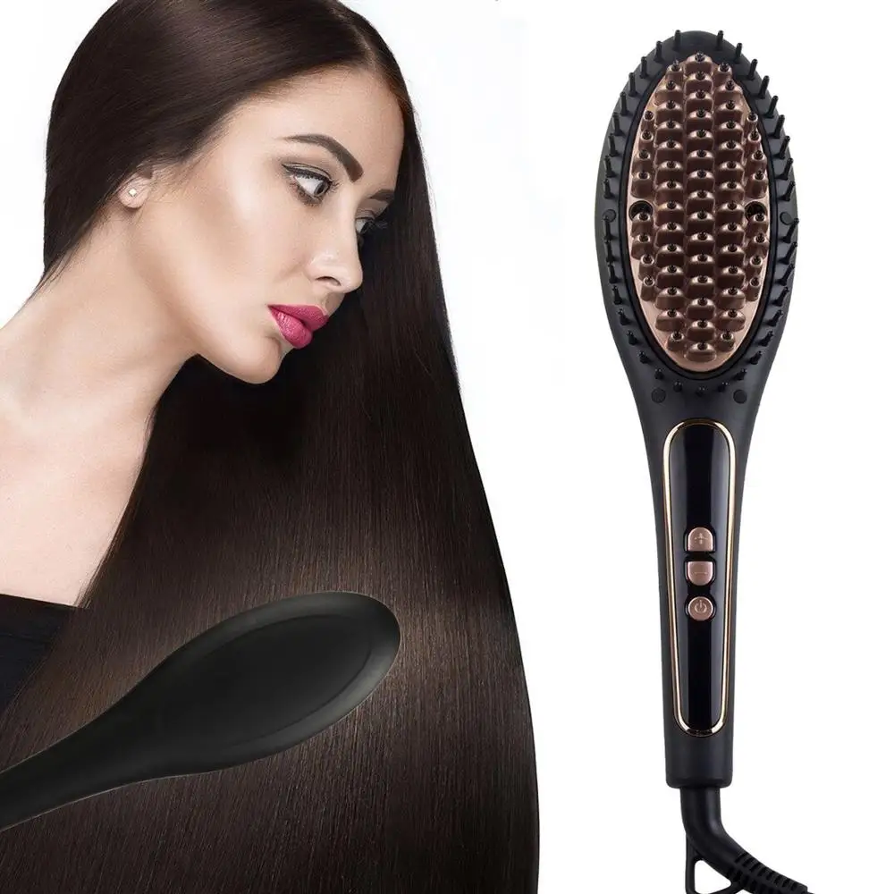 Профессиональная Ионная Щетка для сглаживания электрическая расческа волос