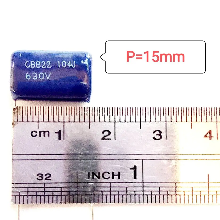104 0 1 мкФ 100NF 630V Тип CBB Металлизированный Полипропиленовый пленочный конденсатор |