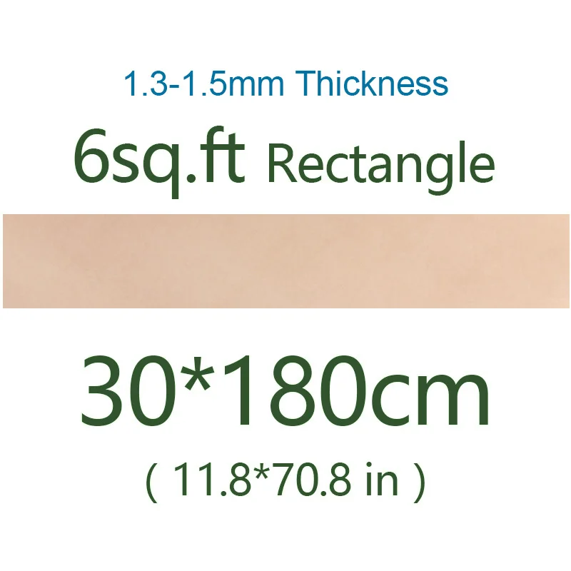 1.5mm Thick 30x180cm Натуральная кожа растительного дубления воловья кожа кусок материал, можно гравировать крашение кожевенное ремесло Diy основной цвет несколько толщины - Цвет: 1.5mm Thick 30x180cm