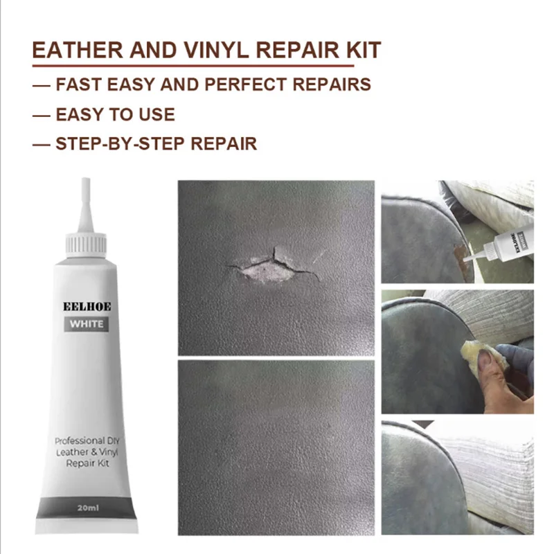 

20ml/50ml Car Auto Leather Filler Repair Cream Repair Liquid for Car Seat Sofa Scratch Restoration Cracks Tool Cleaner Dropship