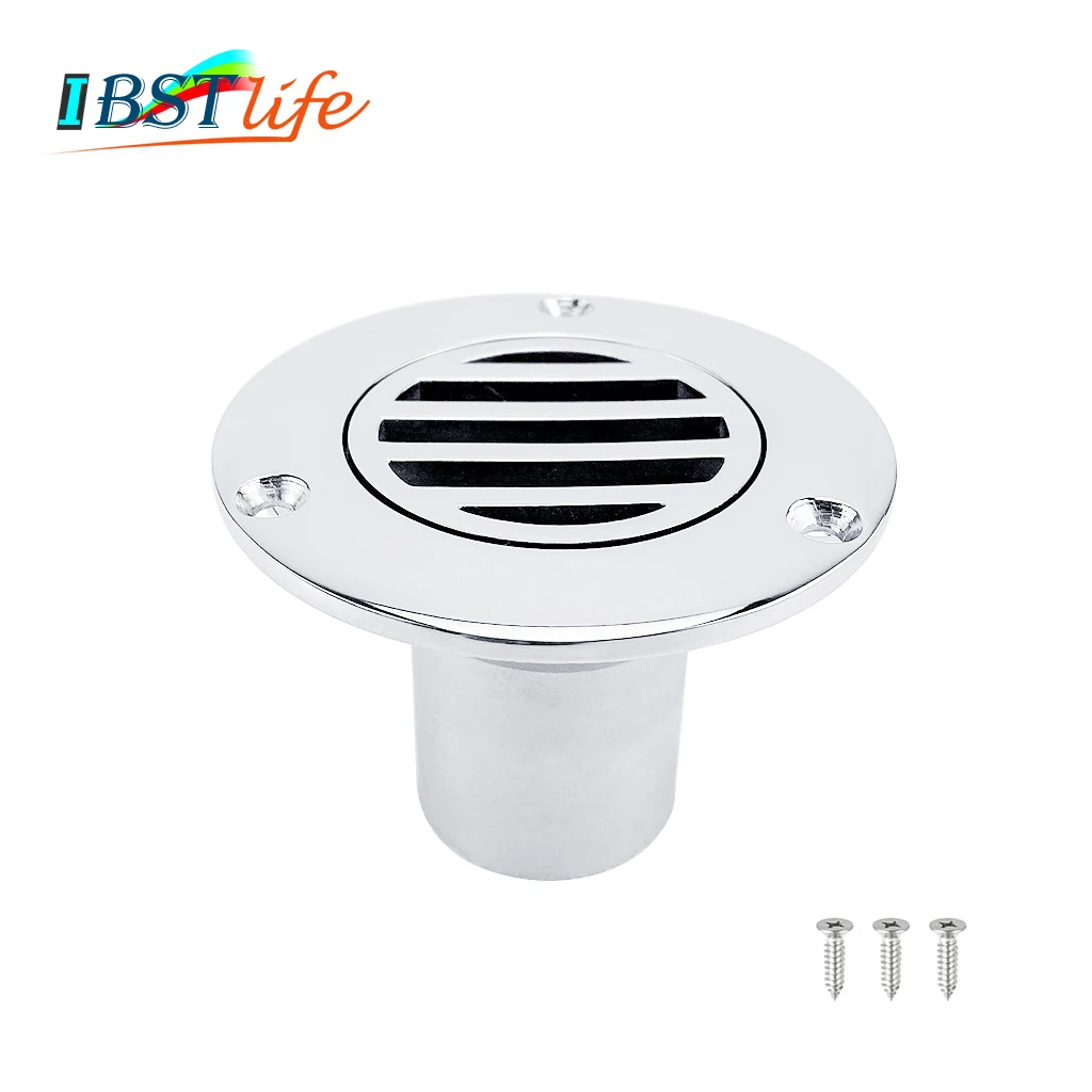 

1.5 inch 38mm Marine Grade Stainless Steel 316 Boat Floor Deck Drain for Boat Yacht Deck Drainage Hardware Rowing Accessories