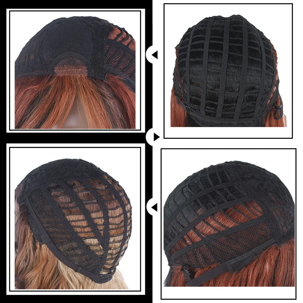 Синтетические парики фиолетового цвета для женщин Длинные Романтические