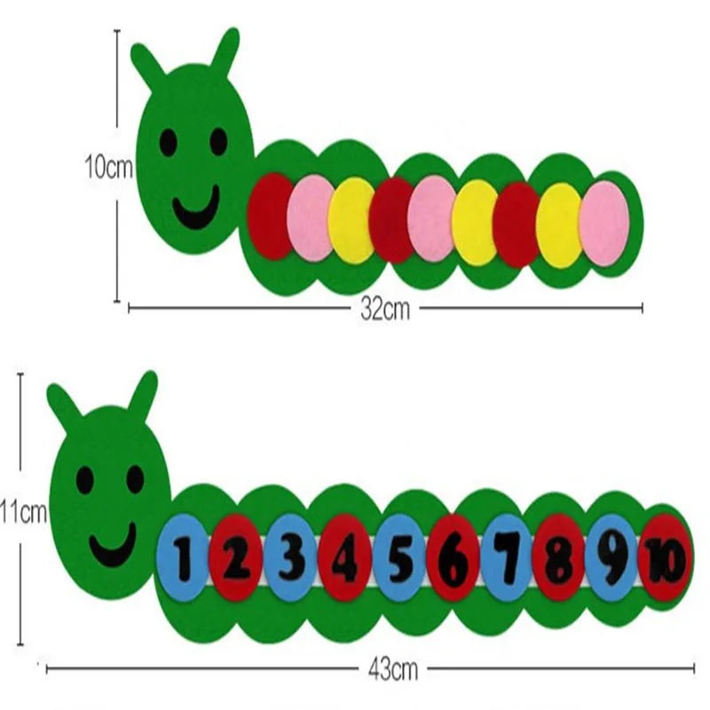 Войлочные изделия ручной работы с цифрами 1 комплект Детские Игрушки для раннего