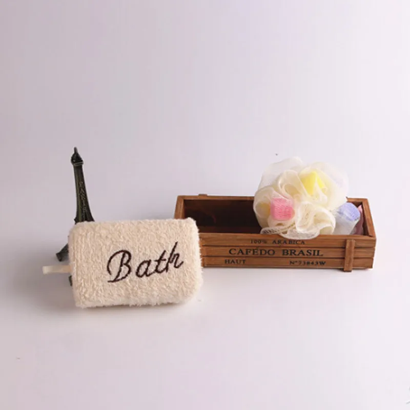 Прямоугольная мягкая губка для душа из натурального волокна ванны богатая пена