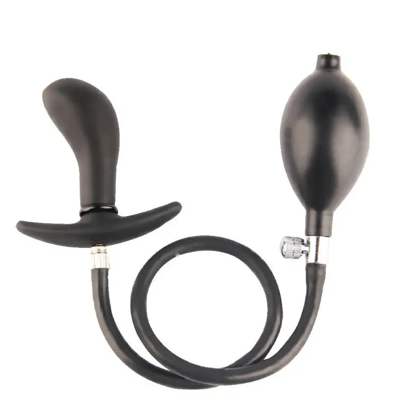 Расширяемый Массажер Силиконовый Анальная пробка надувной фаллоимитатор