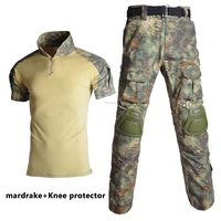 outdoor paintball shooting clothing summer tactical short shirt pants suits breathable military airsoft army training uniform