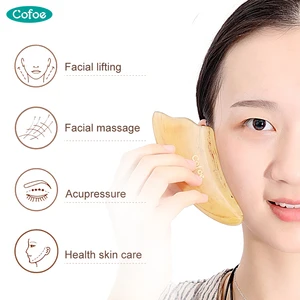 Cofoe Gua Sha инструмент для массажа лица, скребок для доски, китайский медицинский уход за кожей
