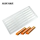 3D шоколадный батончик формы поликарбонатная форма для шоколада полосы формы выпечка кондитерских изделий Кондитерские инструменты для шоколада лоток Пресс-формы