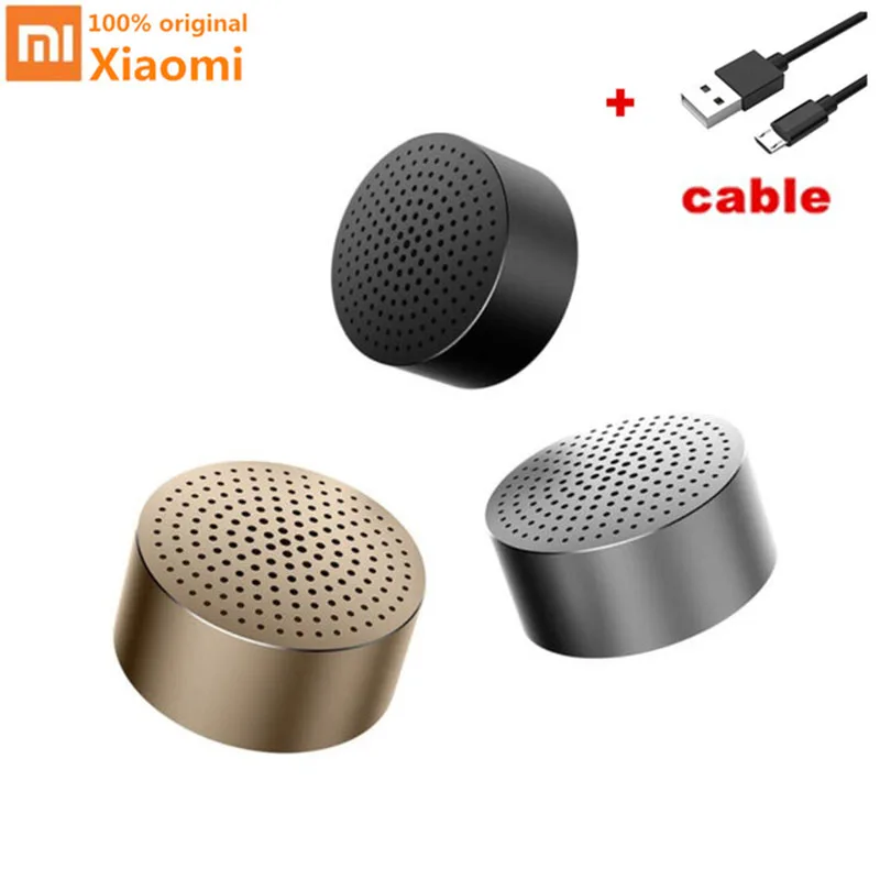 Xiaomi Bluetooth динамик Aux-in Handsfree Вызов стерео портативный беспроводной MP3-плеер алюминиевая рамка Громкая Связь Динамик