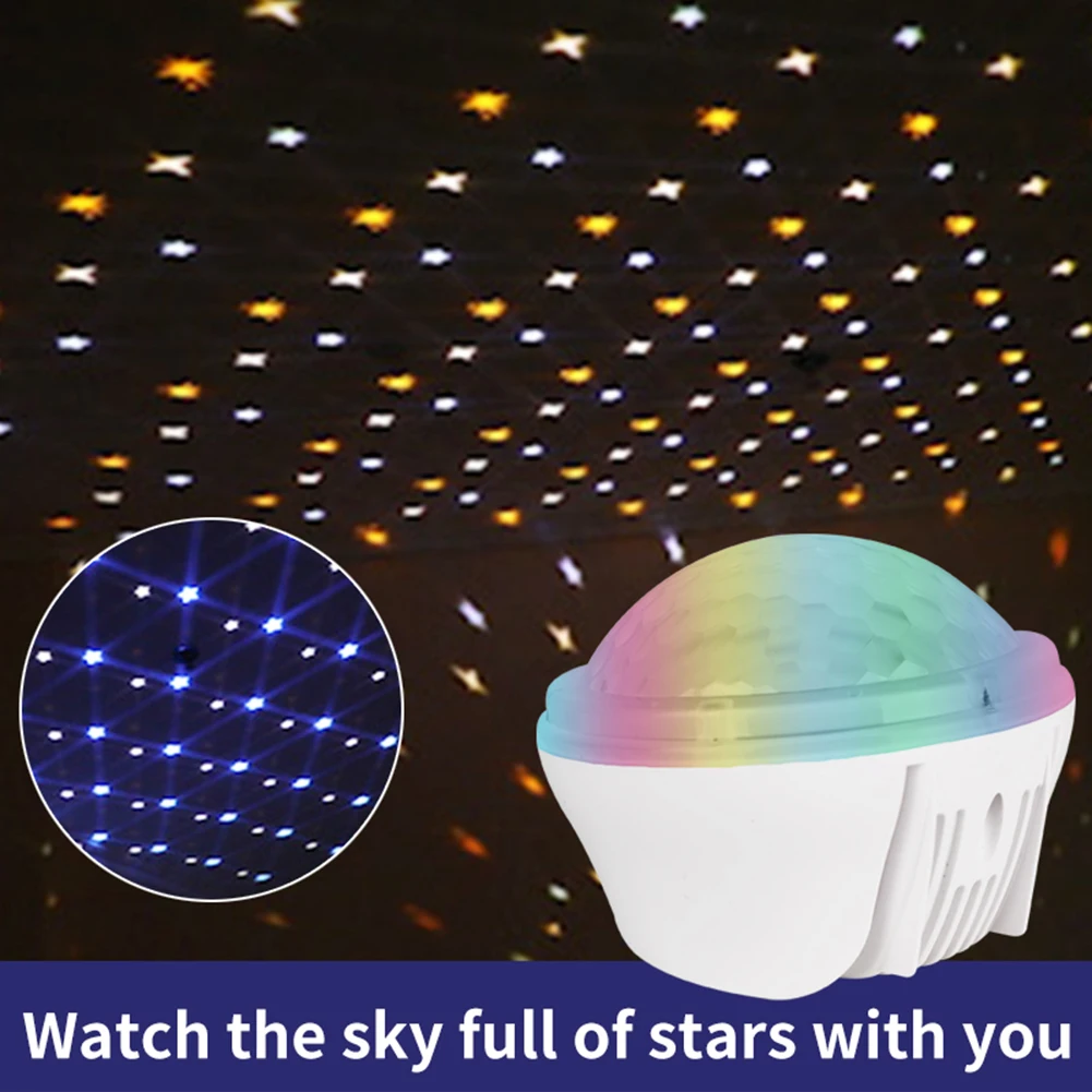 

Colorful Starry Sky Star Projector Night Light USB Charging Projection Lamp Bluetooth Projector Sound-Activated Projector Light