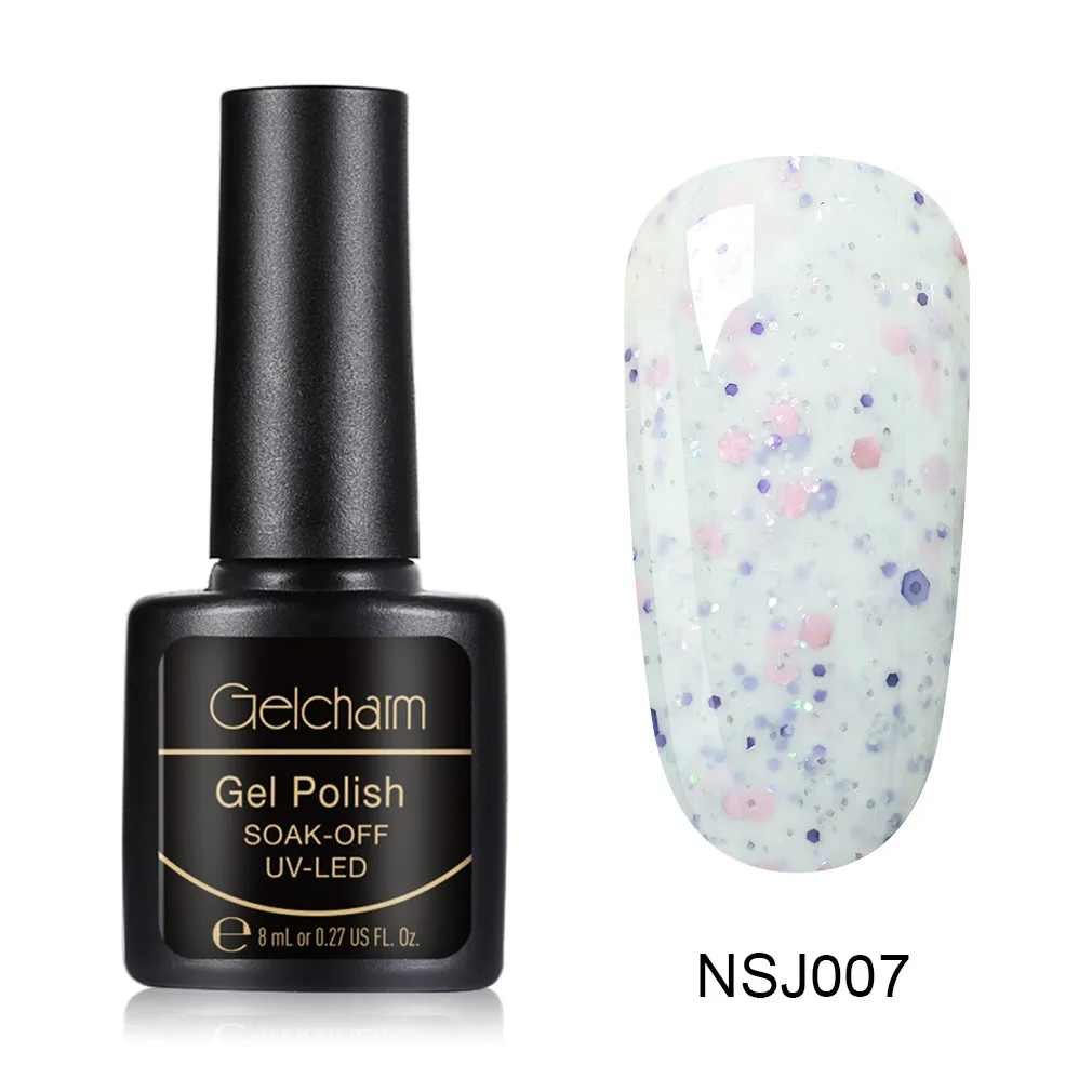 Gelcharm 8 мл сыр конфеты УФ-гель для ногтей используется с молочного цвета гель лак Полупостоянный все для маникюра дизайн ногтей гель - Цвет: 07