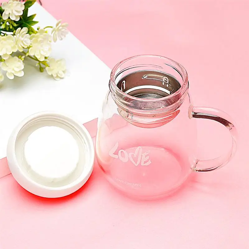 Цветочный чай бутылка для воды чашка Carafe питьевая мультяшная с молочным соком