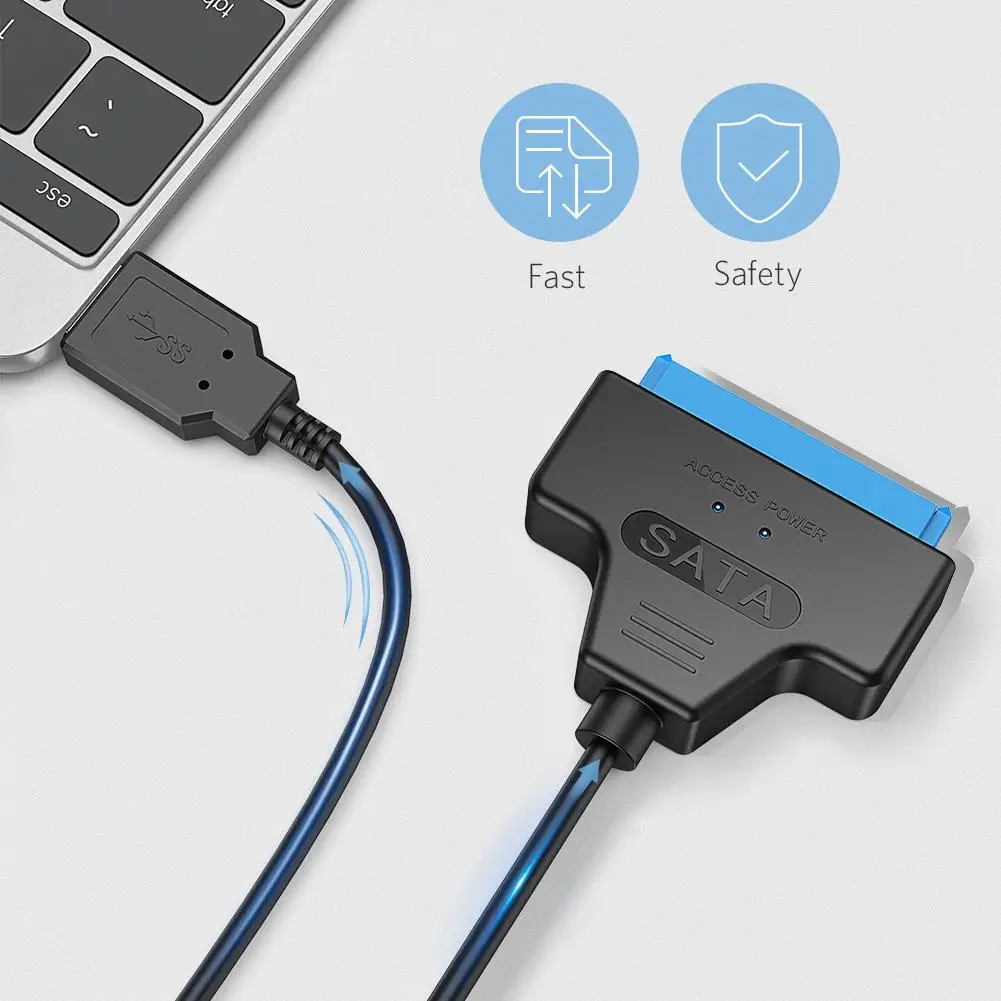 USB 3 0 к SATA7 + 15pin адаптер Компьютерные кабели Разъемы Sata кабель Поддержка 2 5 дюйма Ssd